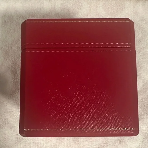 Cartier Red Jewelry Box with Gold Hardware - Picture 9 of 13
